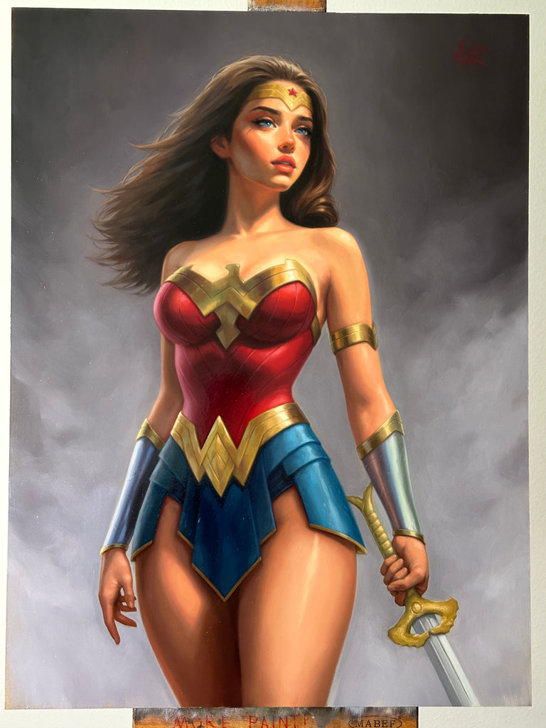 Wonder Woman Oil Painting